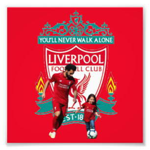 Mohamed Salah and Liverpool.   Photo Print