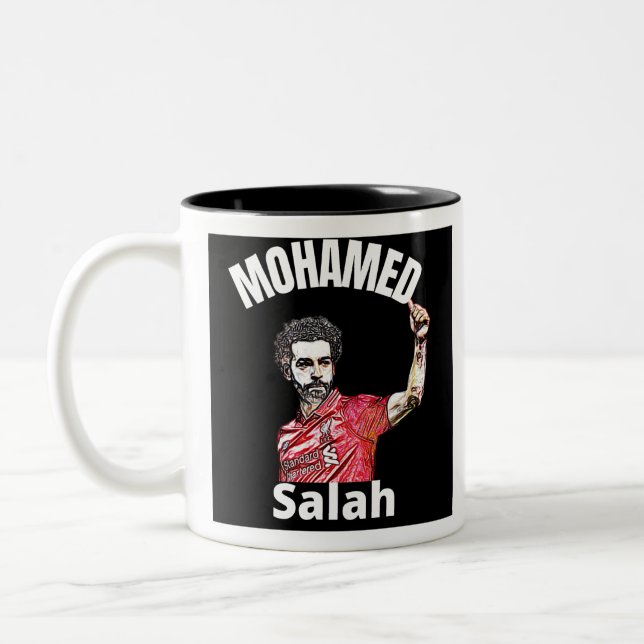 Mohamed Salah Two-Tone Coffee Mug (Left)
