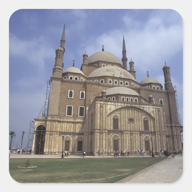 Mohammed Ali Mosque at the Citadel of Cairo, 2 Square Sticker (Front)