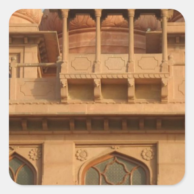 Mohatta Palace Museum: Iconic Design Square Sticker (Front)