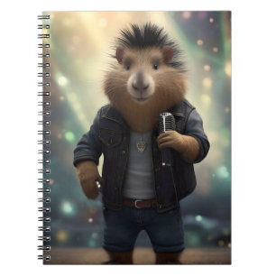 Mohawk Capybara Rockstar,  Notebook