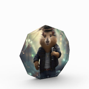 Mohawk Capybara Rockstar, Photo Block