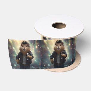 Mohawk Capybara Rockstar, Satin Ribbon
