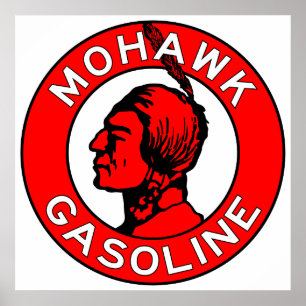 Mohawk Gasoline vintage sign flat version