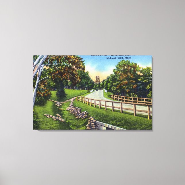 Mohawk Trail Approaching Shelburne Summit Canvas Print (Front)