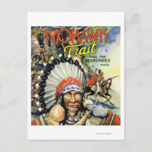 Mohawk Trail, View of Mohawk Indians Postcard