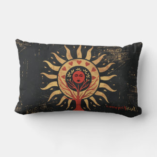 Mohegan Tree of Life and Sun Throw Pillow