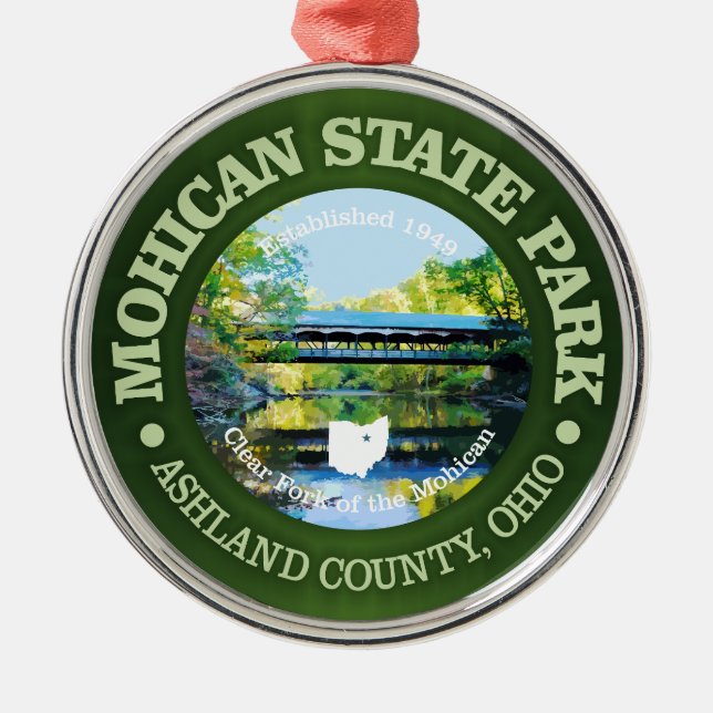 Mohican State Park Metal Ornament (Front)