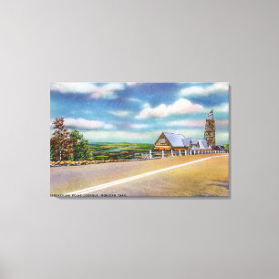 Mohican Trail Approaching Point Lookout Scene Canvas Print