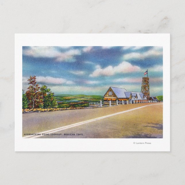 Mohican Trail Approaching Point Lookout Scene Postcard (Front)