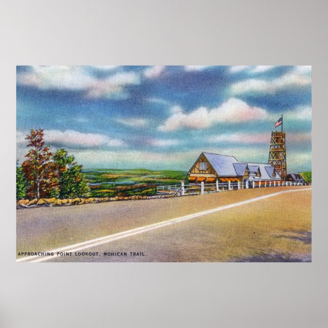 Mohican Trail Approaching Point Lookout Scene Poster (Front)