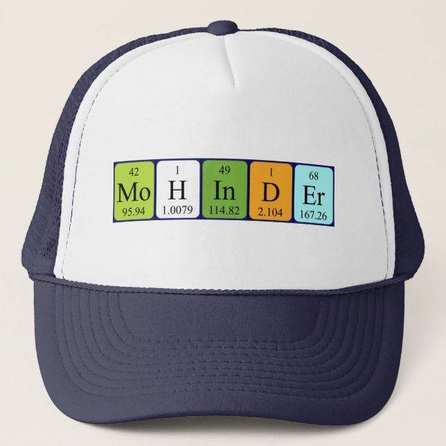 Mohinder periodic table name hat (Front)