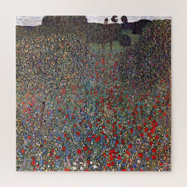 Mohnfeld, Gustav Klimt Jigsaw Puzzle (Vertical)