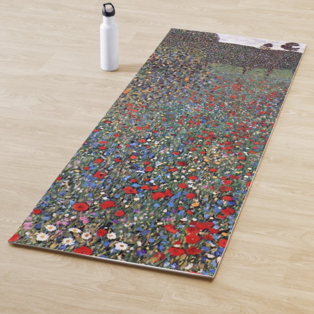 Mohnfeld, Gustav Klimt Yoga Mat (In Situ)
