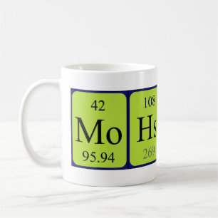Mohsin nom de table périodique mug