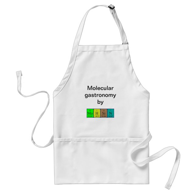 Mohsin periodic table name apron (Front)