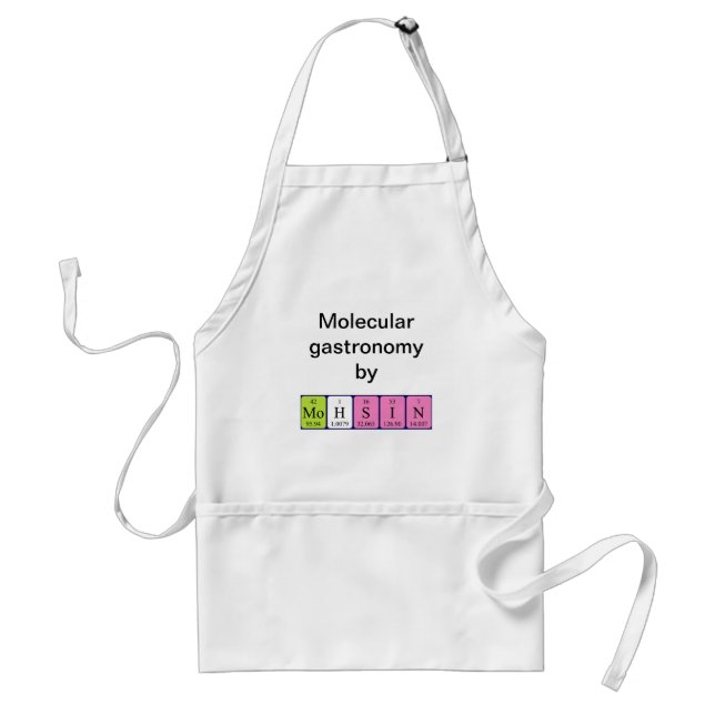 Mohsin periodic table name apron (Front)