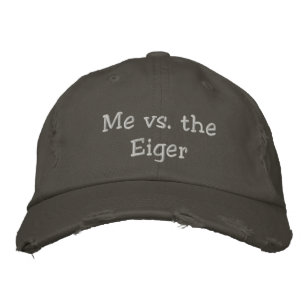 Moi contre le casquette de slogan Eiger