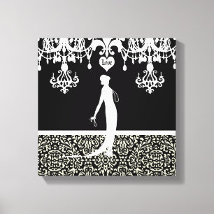 Moi Fashions ~ CHANGE COLOR 12x12 / .75" Thick Canvas Print