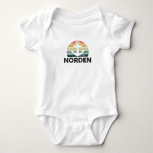 Moin North North German North Sea Anchor Baby Bodysuit