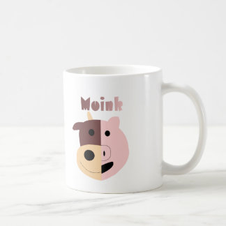 Moink: Cartoon cow and pig mug
