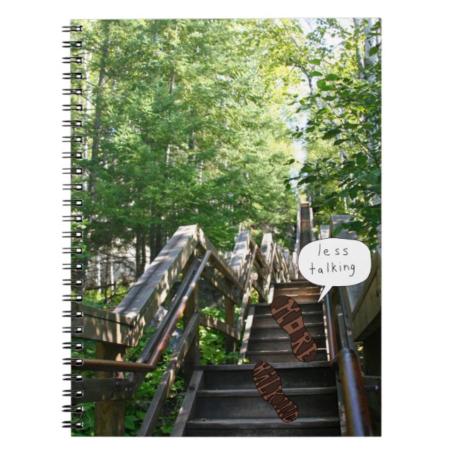 Moins de discussion Plus de Stairs carnet (Devant)