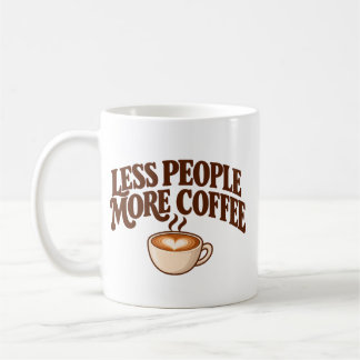 Moins de gens, plus de mug à café