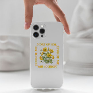 Moins de moi. Plus de lui Fleurs Jaunes coque ipho