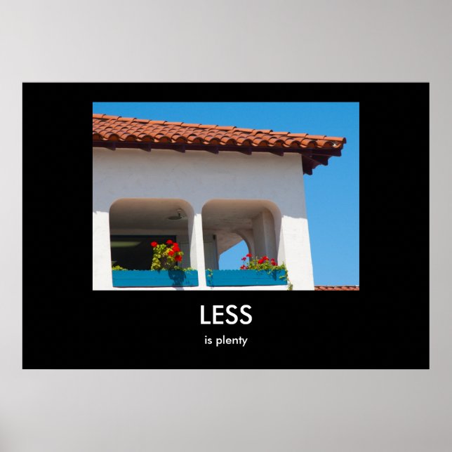 Moins est Plenty Demotivation Poster (Devant)
