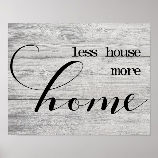 Moins Maison Plus Accueil Poster (Devant)