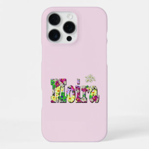 Moira, Girls Name With Daisies, iPhone 16 Pro Max Case