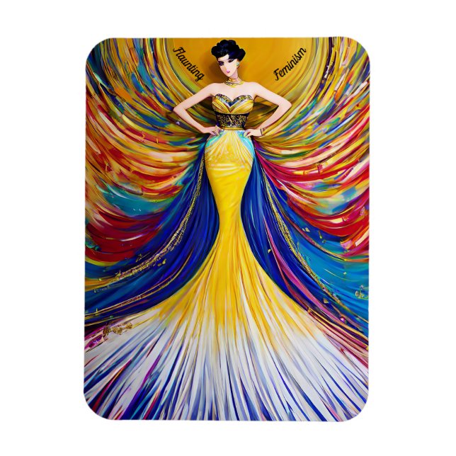 Mois de l'histoire des femmes, Élégant Magnet femm (Vertical)