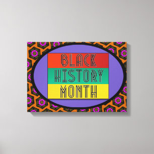 Mois de l'histoire noire toile étirée