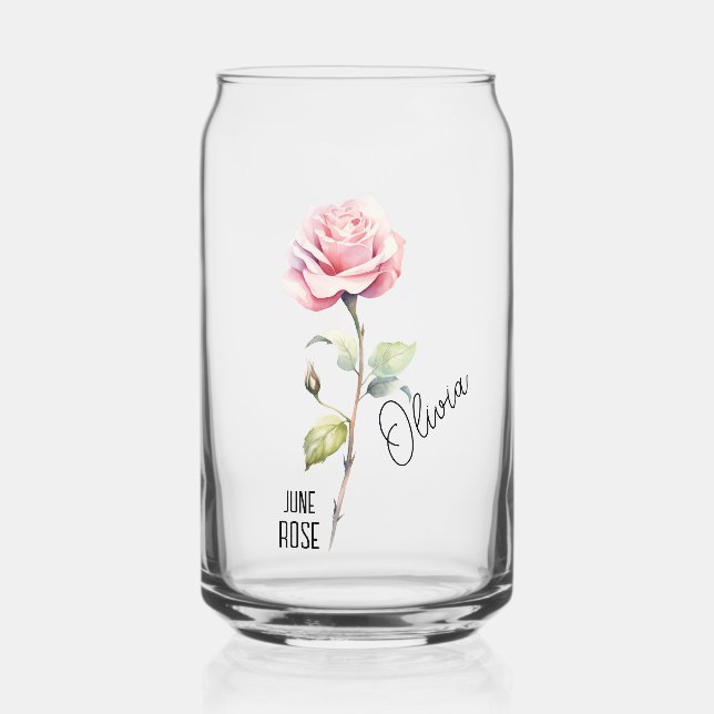 Mois des fleurs de naissance Juin Nom du Rose (Recto)