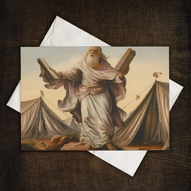Moïse avec les tables de la loi Carte de voeux (Créateur téléchargé)