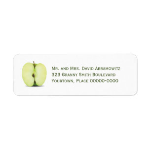 Moitié d'adresse de retour verte d'Apple