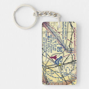 Mojave Air and Space Port chart / taxi diagram Keychain