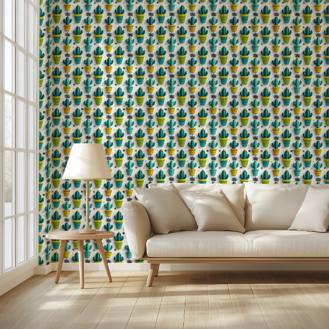 Mojave Bloom Loft | Desert Cactus Airbnb Wallpaper (Turn every stay into a colorful desert escape with Mojave Bloom Loft)
