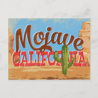 Mojave California Cartoon Desert Vintage Travel