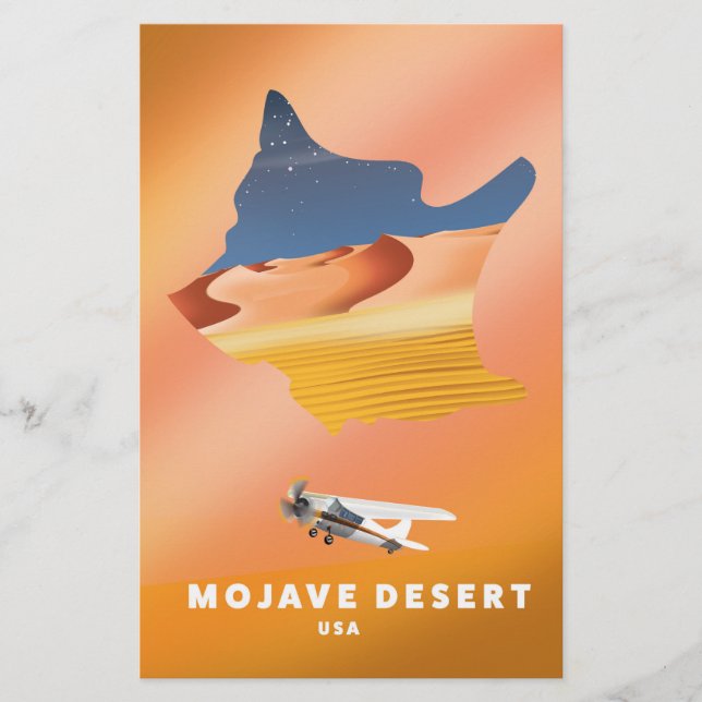 Mojave Desert USA map (Front)