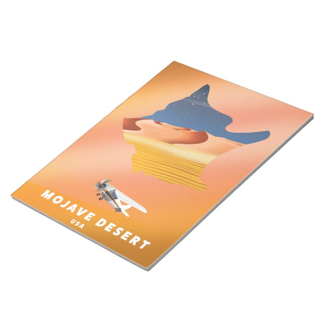 Mojave Desert USA map Notepad (Angled)