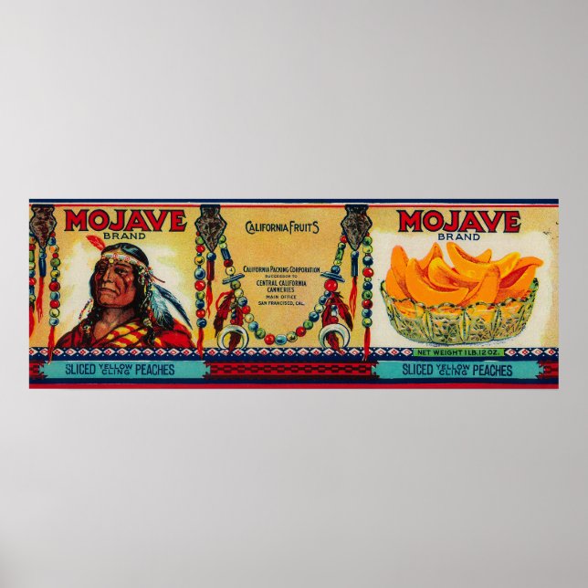 Mojave Peach Label Poster (Front)