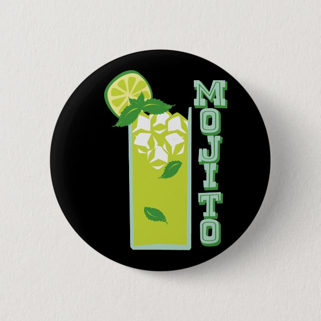 Mojito 2 Inch Round Button (Front)