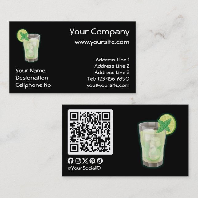 Mojito Business Card (Front/Back)