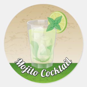Mojito Classic Round Sticker