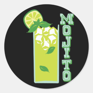 Mojito Classic Round Sticker
