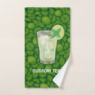 Mojito Cocktail Bath Towel Set