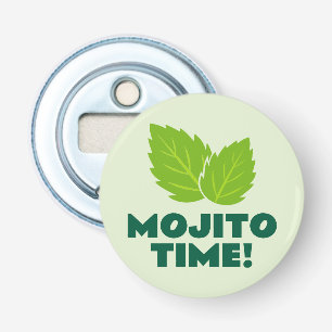 Mojito cocktail bottle opener with custom quote