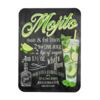 Mojito Cocktail Chalkboard Recipe
