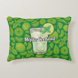 Mojito Cocktail Decorative Pillow
